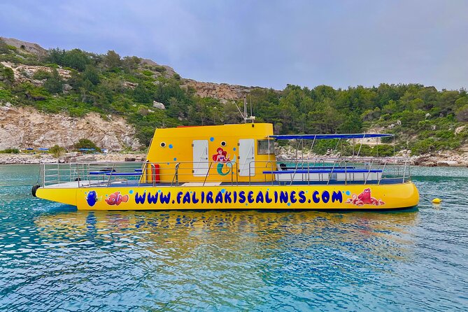3 Hour Yellow Semi Submarine Swimming Cruise with Drinks Included! - Cruise through Faliraki Beach: Underwater cabin views and the in-between moments