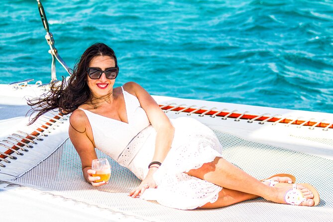 Aruba Happy Hour Sunset Sail with Savory Bites and Cocktails - Where you start in Palm Beach (and how boarding really works)