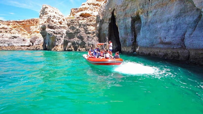 Benagil Caves Full Circuit Happy Hour - Coastal Highlights From the Water: Santa Catarina, Ferragudo, and More