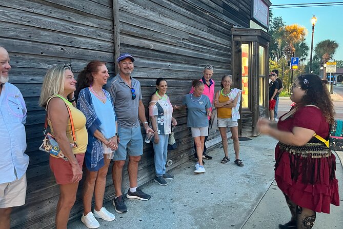 Booze and Boos Haunted St. Augustine Ghost Walking Tour - Stop for photos: the Love Trees and the St. Augustine street rhythm