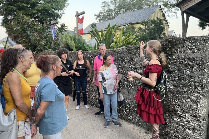 Booze and Boos Haunted St. Augustine Ghost Walking Tour - Between bars: Flagler College, the Oldest Wooden School House, and the coquina church walls