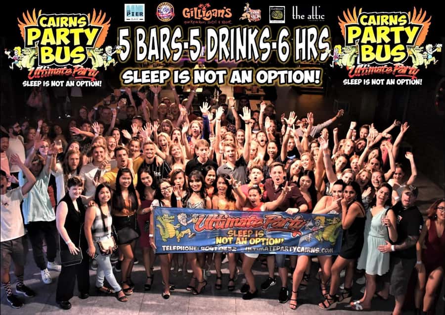Cairns: Ultimate Party Bus with drinks included - Cairns party bus basics: 5 hours, 4–5 venues, drinks included