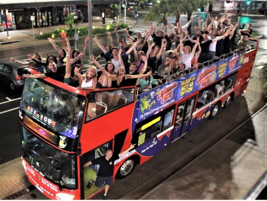 Cairns: Ultimate Party Bus with drinks included - VIP entry and no-cover nights: what it means for your evening