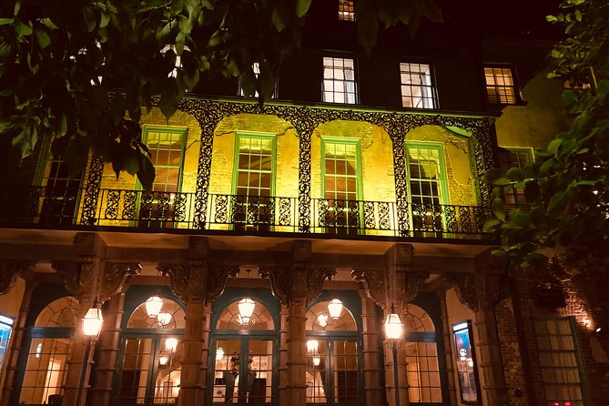 Charleston Haunted Booze and Boos Ghost Walking Tour - Stop-by-stop: Powder Magazine, City Market, Washington Square, and graveyard lore