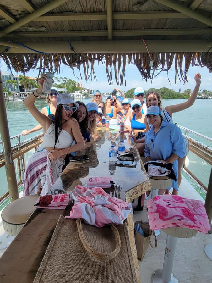 Happy Hour and a Half Cruise • 1.5hrs • Public - Tiki Comfort on the Frankly Apeelin (26-Foot Catamaran)