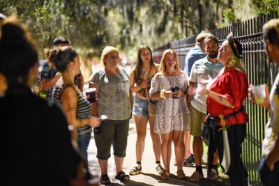 Haunted Savannah Booze and Boos Ghost Walking Tour - Stop 1 on the Harbor Side: River Street Ghost Energy