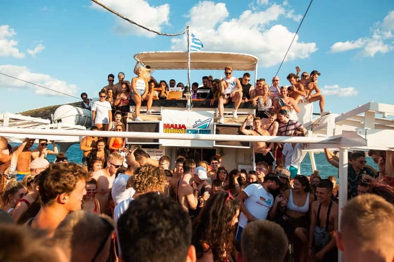 Malia: Booze Cruise Boat Party with Live Dj - Where to meet and how to check in by 14:45