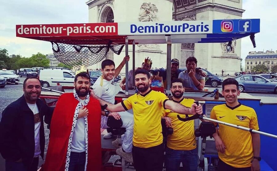 Paris: Beer Bike Bar With Drinks Included - Foch Garden and the Arc de Triomphe loop: where the views get dramatic