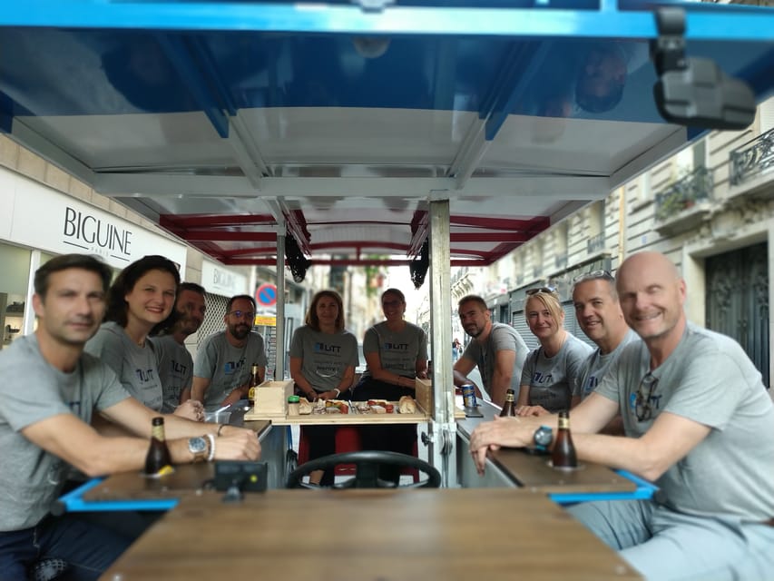 Paris: Beer Bike Bar With Drinks Included - Pedal power is real: shoes, effort, and comfort