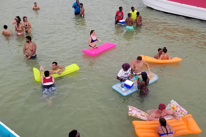 Party Boat in Punta Cana - Booze Cruse - Natural pool swimming: where shallow water meets coral terrace scenery