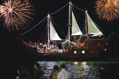Pirate Ship Tour by day or night! Meals and Drinks included! - On the Water: Banana Boat Thrills, Kayak Freedom, Snorkel Time