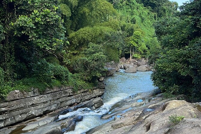 Rainforest Waterfall Slides/Adult Drinks included/ Beach - Luquillo beach break: mom-and-pop food plus rentals if you want them
