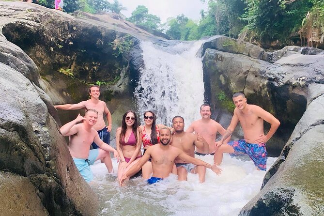 Rainforest Waterfall Slides/Adult Drinks included/ Beach - What to wear and bring for muddy rocks and slippery algae