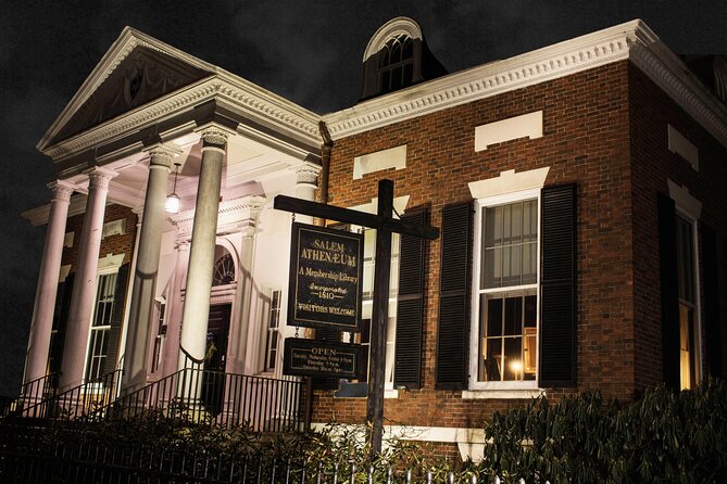 Salem Booze and Brews Haunted Pub Crawl by US Ghost Adventures - Stop 1 at 87 Washington St: shattered glass and sad after-hours vibes
