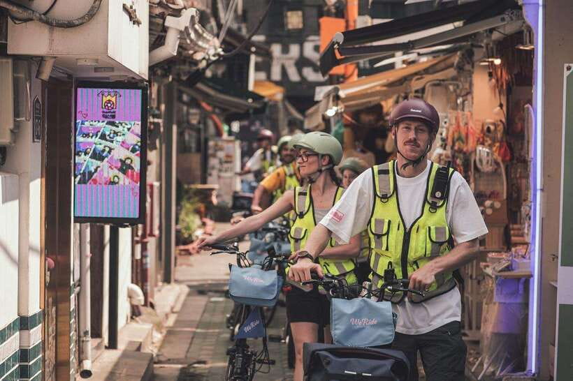 Seoul: Afternoon Ebike tour and "Happy Hour" food and drinks - Gearing up at We Ride Korea and keeping your schedule sane