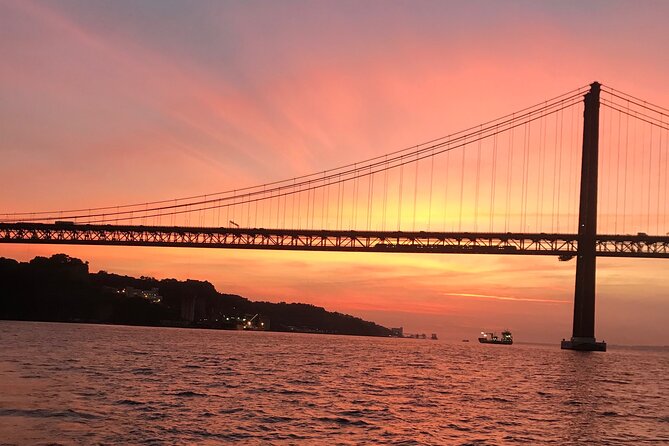 Sunset sailboat tour in Lisbon with green wine - Cristo Rei from the water: the view that feels separate and dramatic