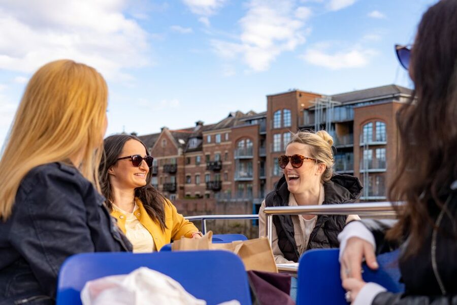 York: 60-Minute 'Happy Hour' Cruise For All Ages - The Boat Setup: Heated Saloon, Toilets, and an Open Upper Deck
